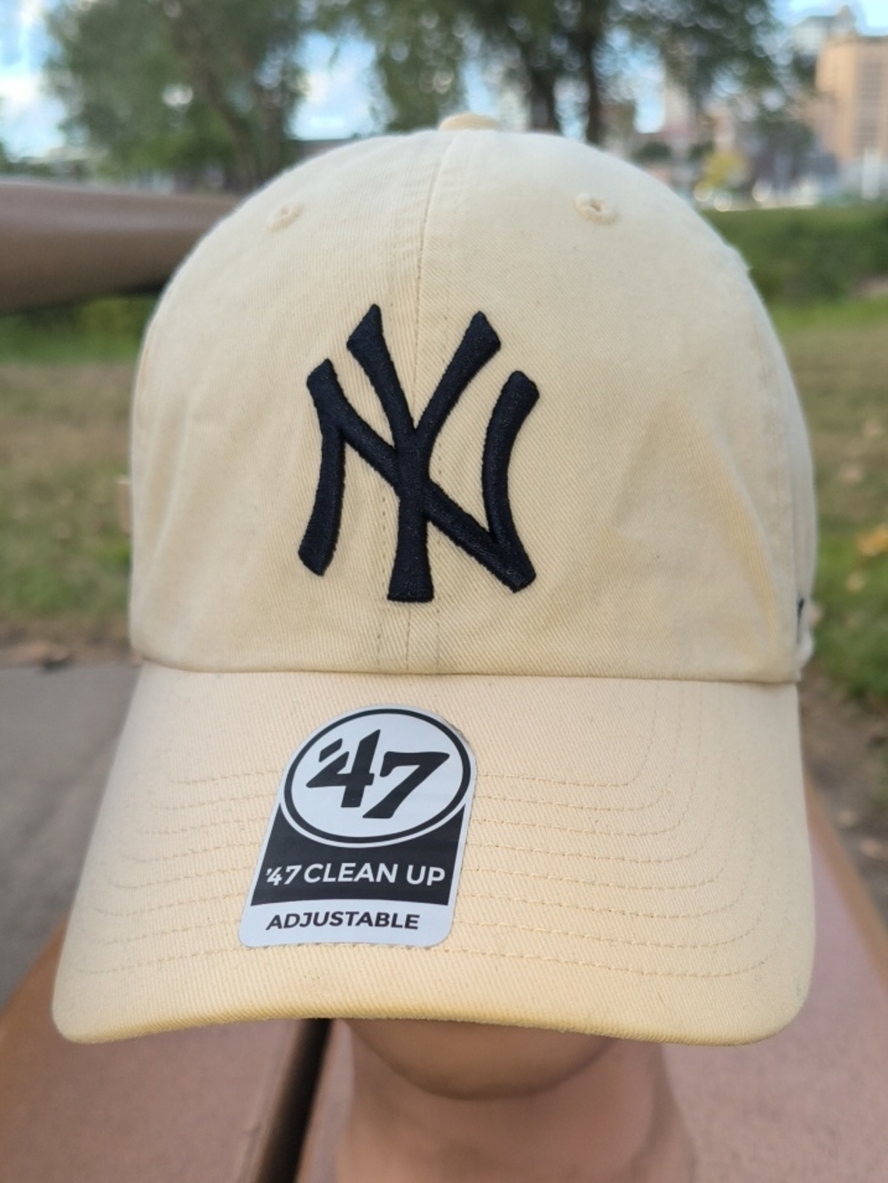 '47 Brand New York Yankees Embroidered Logo Strapback Hat Cap OSFM